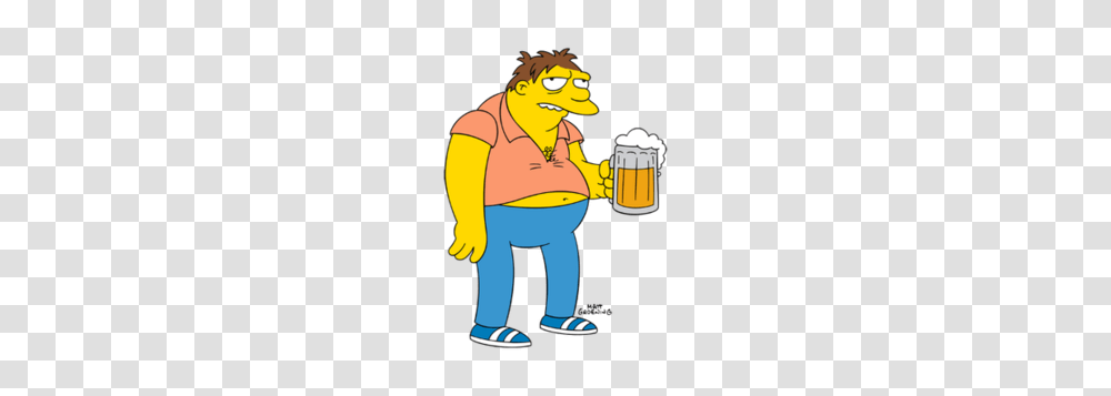 Barney Gumble, Person, Beverage, Alcohol, Stein Transparent Png