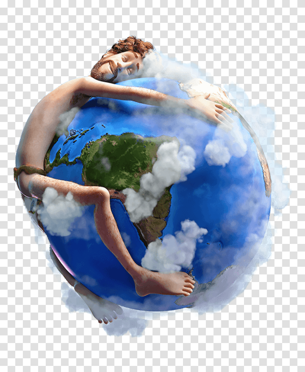 Barney I Love You Song Video Lil Dicky Hugging Earth, Outer Space, Astronomy, Universe, Planet Transparent Png
