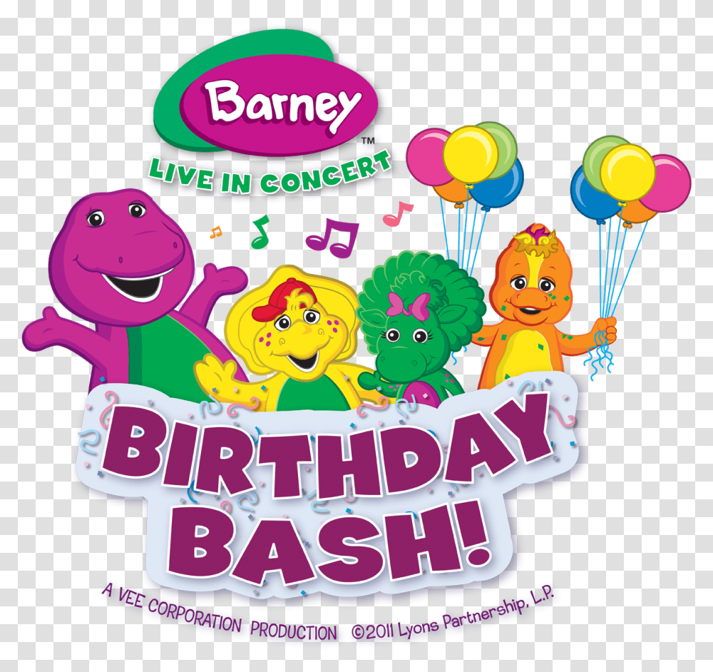 Barney Live In Concert Birthday Bash Barney, Leisure Activities, Flyer, Poster Transparent Png