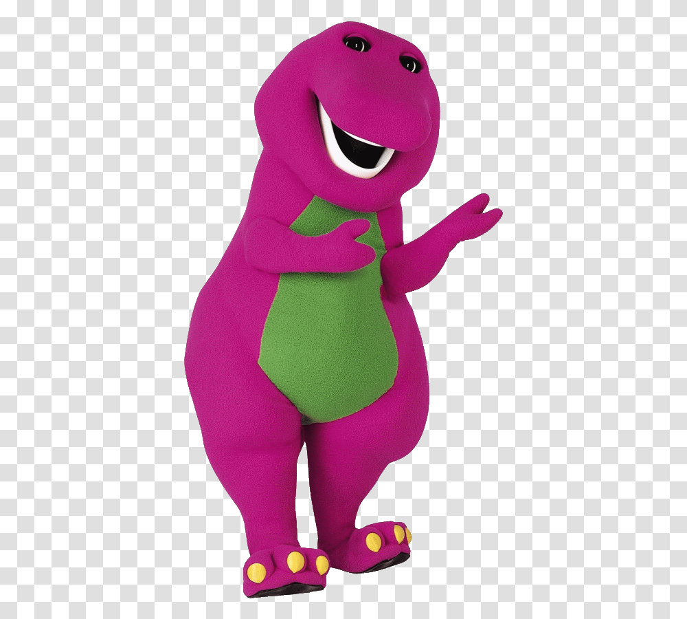 Barney Mascot Standing Barney The Dinosaur, Plush, Toy, Person, Human Transparent Png