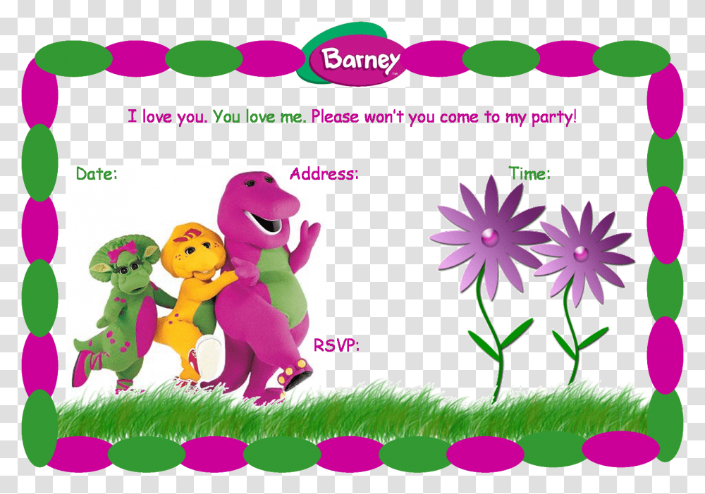 Barney Run Jump Skip And Sing, Plant, Purple Transparent Png