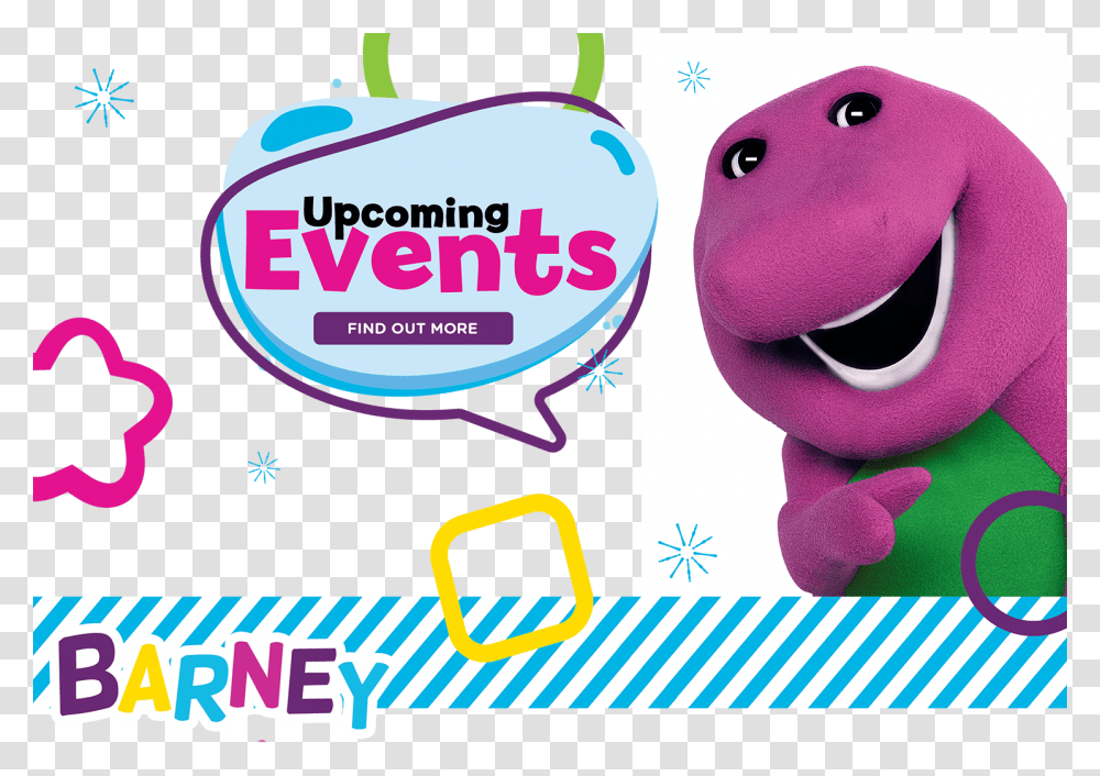 Barney The Dinosaur, Plush, Toy, Bag Transparent Png