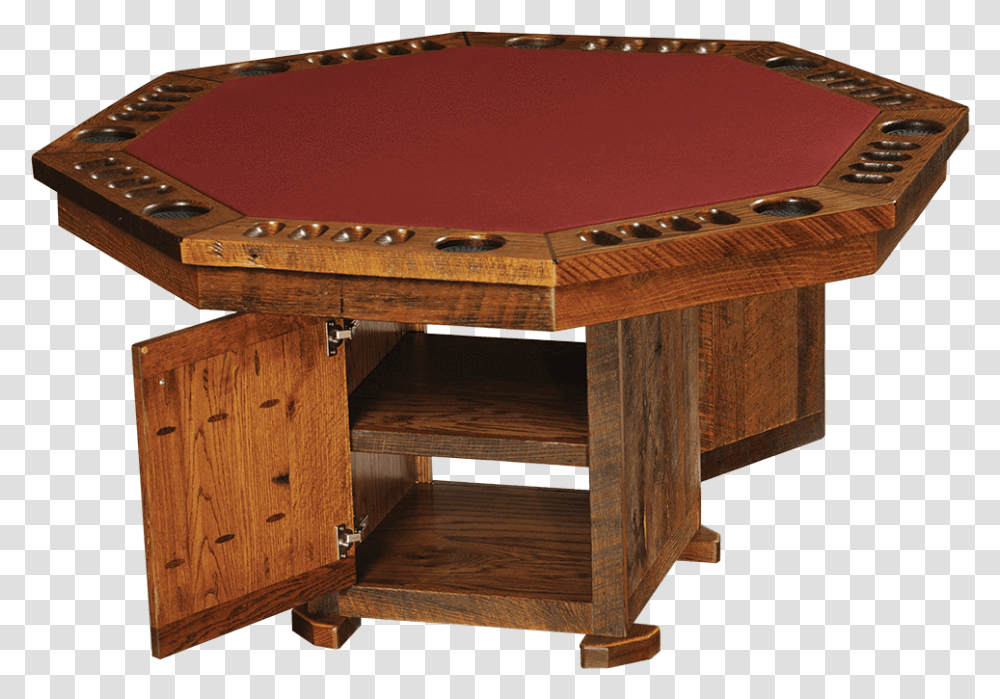 Barnwood Poker Table, Furniture, Room, Indoors, Pool Table Transparent Png