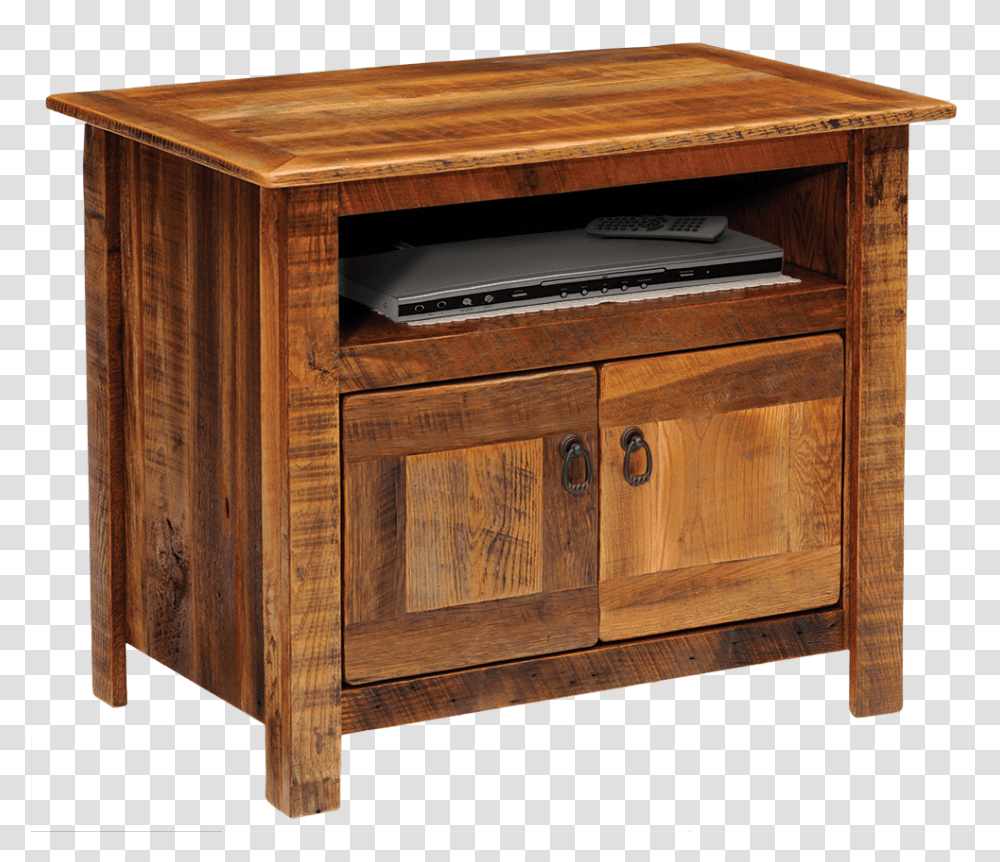 Barnwood Television Stand Furniture, Sideboard, Table, Drawer, Hardwood Transparent Png