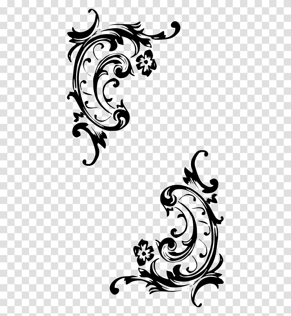 Baroque Black And White, Gray, World Of Warcraft Transparent Png