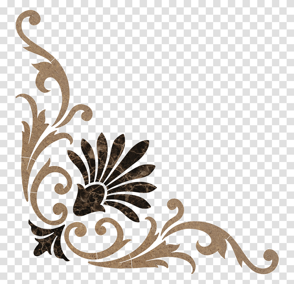 Baroque Corner Scroll Corner Scroll, Floral Design, Pattern Transparent Png