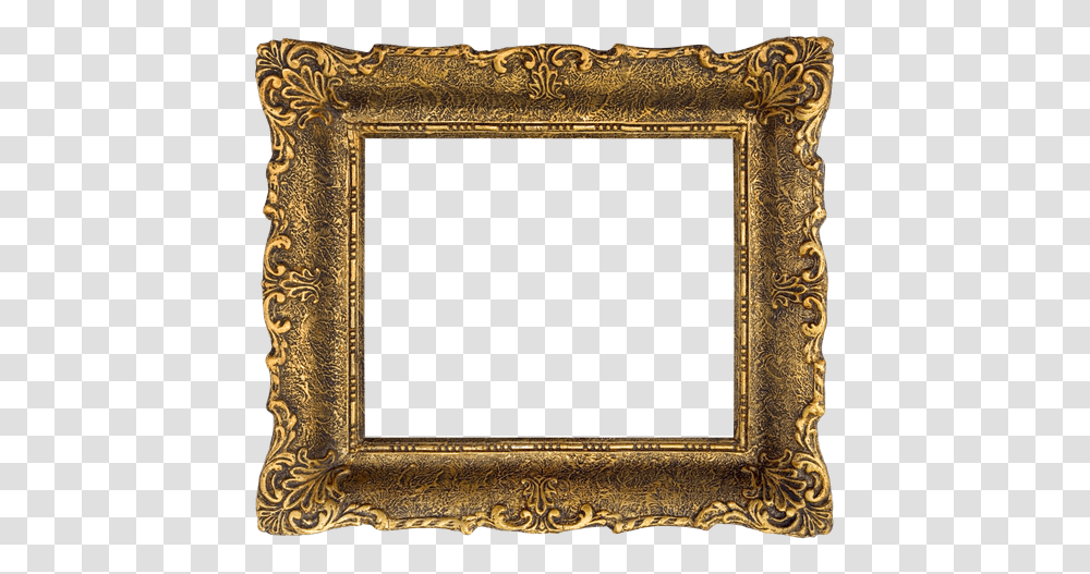 Baroque Frame Free For Antique Picture Frame, Art, Painting, Rug, Bronze Transparent Png