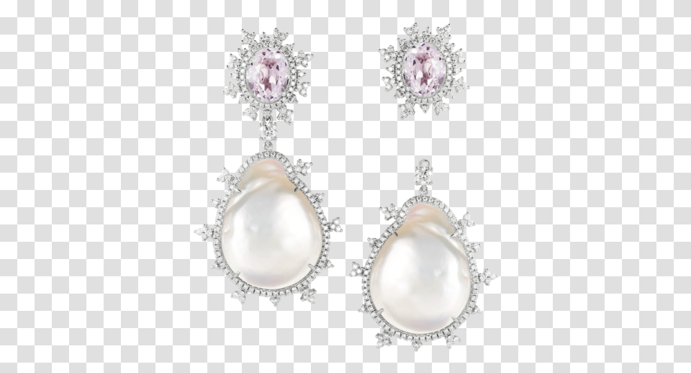 Baroque Pearl And Sapphire, Jewelry, Accessories, Accessory, Earring Transparent Png