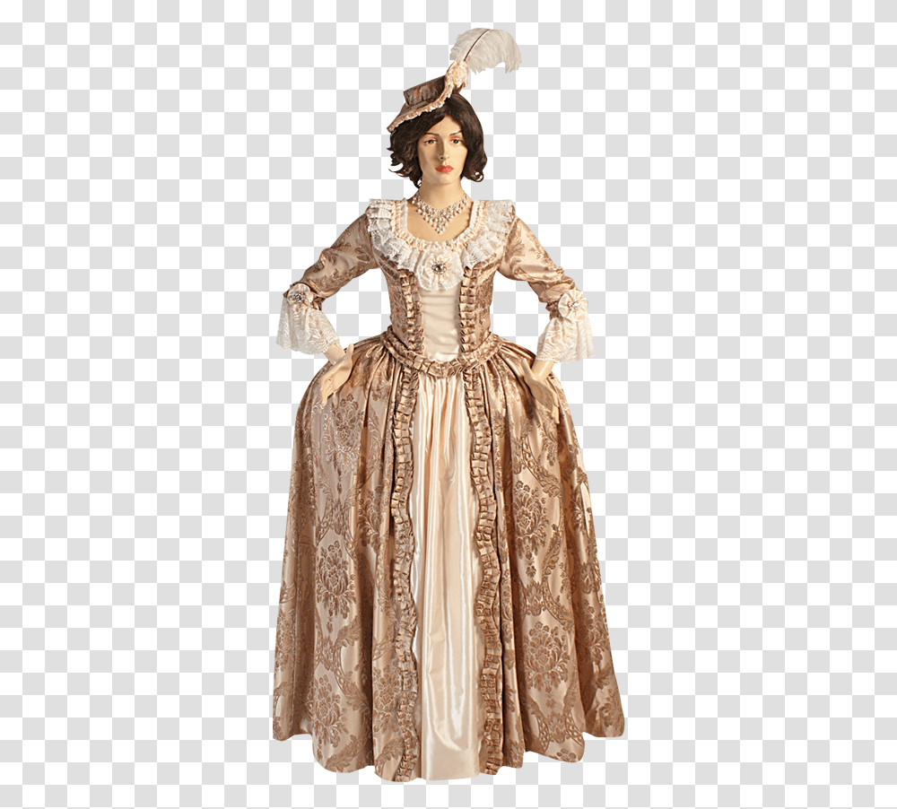 Baroque Renaissance Dress Baroque And Renaissance Costumes, Apparel, Fashion, Evening Dress Transparent Png