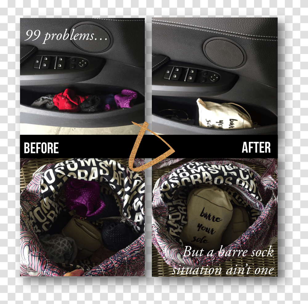 Barre Sock Bag Box, Footwear, Shoe, Collage Transparent Png