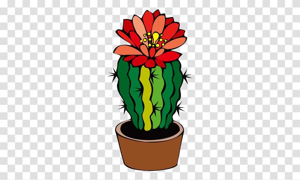 Barrel Cactus Clipart Cactus With Flower Clipart, Plant, Food Transparent Png