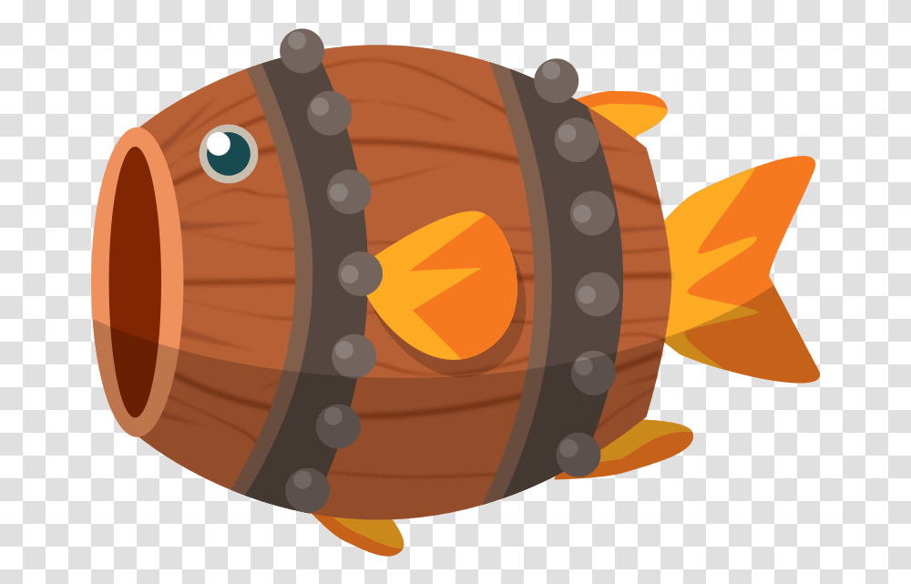 Barrel Fish Animation From Openclipart Apng Download, Keg Transparent Png