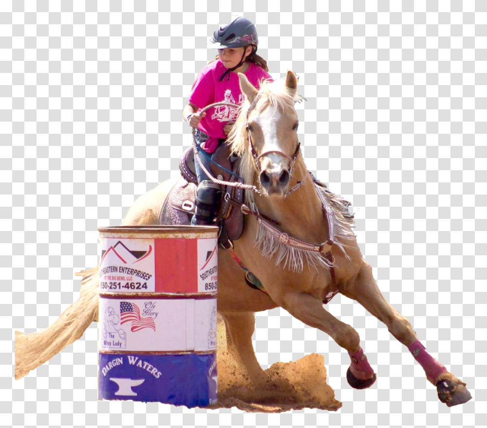 Barrel Racing, Equestrian, Person, Horse, Mammal Transparent Png