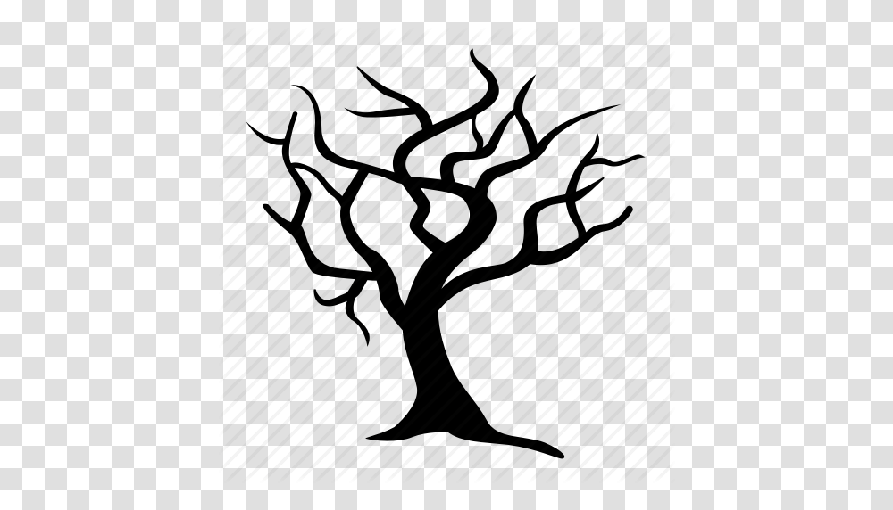 Barren Dead Leafless Naked Tree Winter Icon, Plant, Silhouette Transparent Png