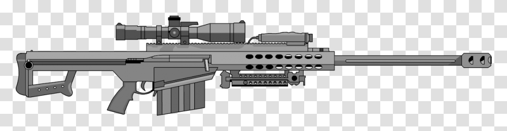 Barret 50 Cal, Gun, Weapon, Weaponry, Rifle Transparent Png