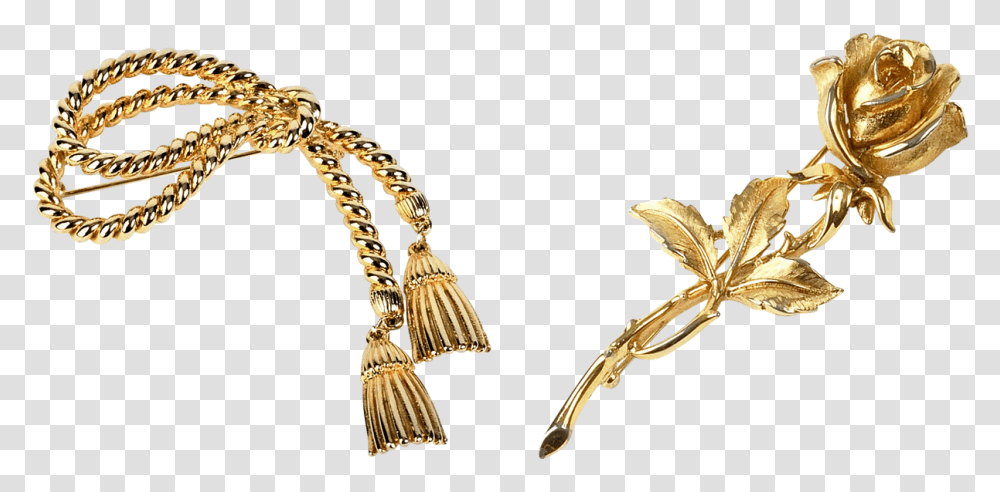 Barretteornamentjewelrygolden Rosetransparent Background, Accessories, Accessory, Earring, Bracelet Transparent Png