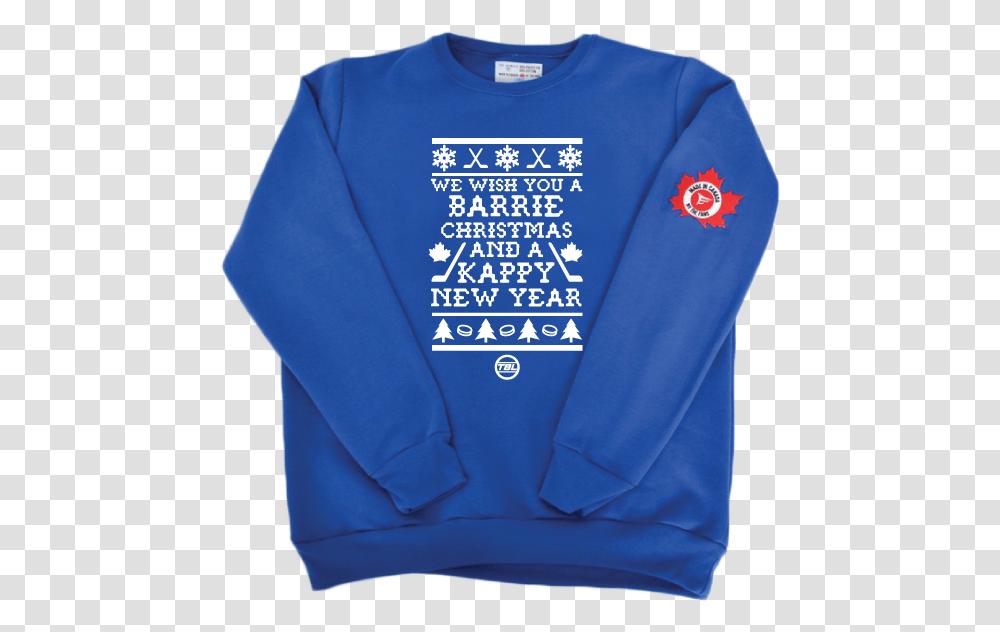 Barrie Xmas Kappy New Year Ugly Christmas Sweater Limited Edition - The Jaywalk, Clothing, Apparel, Sweatshirt, Sleeve Transparent Png