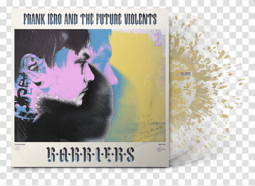 Barriers Frank Iero And The Future Violents, Disk, Advertisement, Person, Human Transparent Png