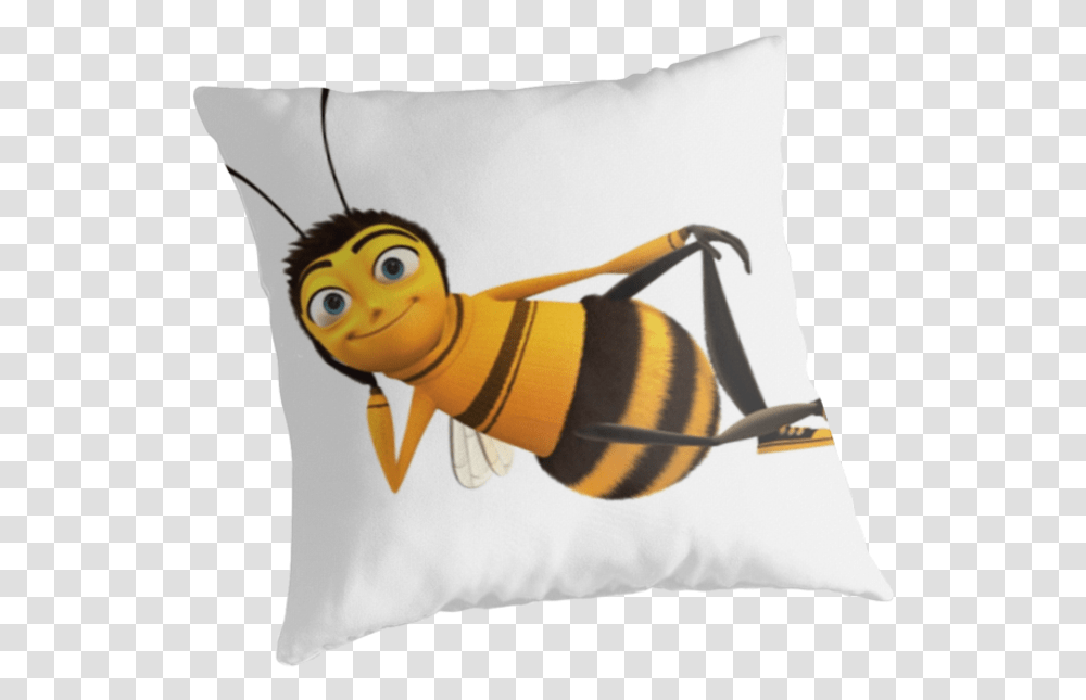 Barry B Benson Barry Bee Benson, Pillow, Cushion, Honey Bee, Insect Transparent Png