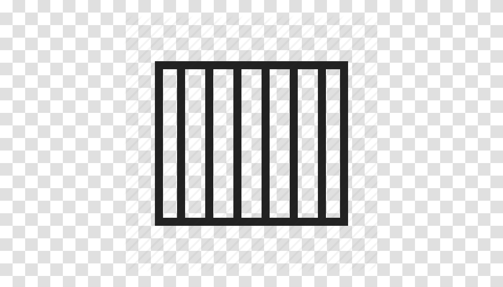 Bars Cell Criminal Jail Prison Shadows Icon, Silhouette, Fence, Rug, Grille Transparent Png