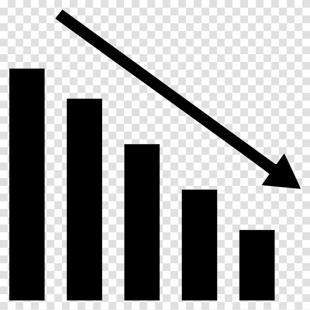 Bars Graph Down Graph Going Down, Triangle, Axe, Tool, Silhouette Transparent Png
