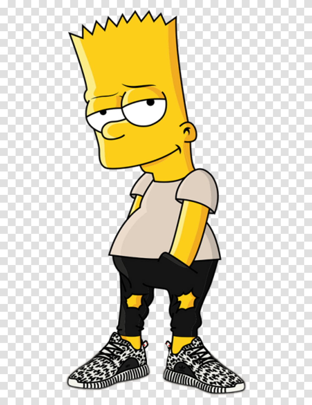 Bart Bape Supreme Logo Los Simpson Bart, Shoe, Footwear, Apparel Transparent Png