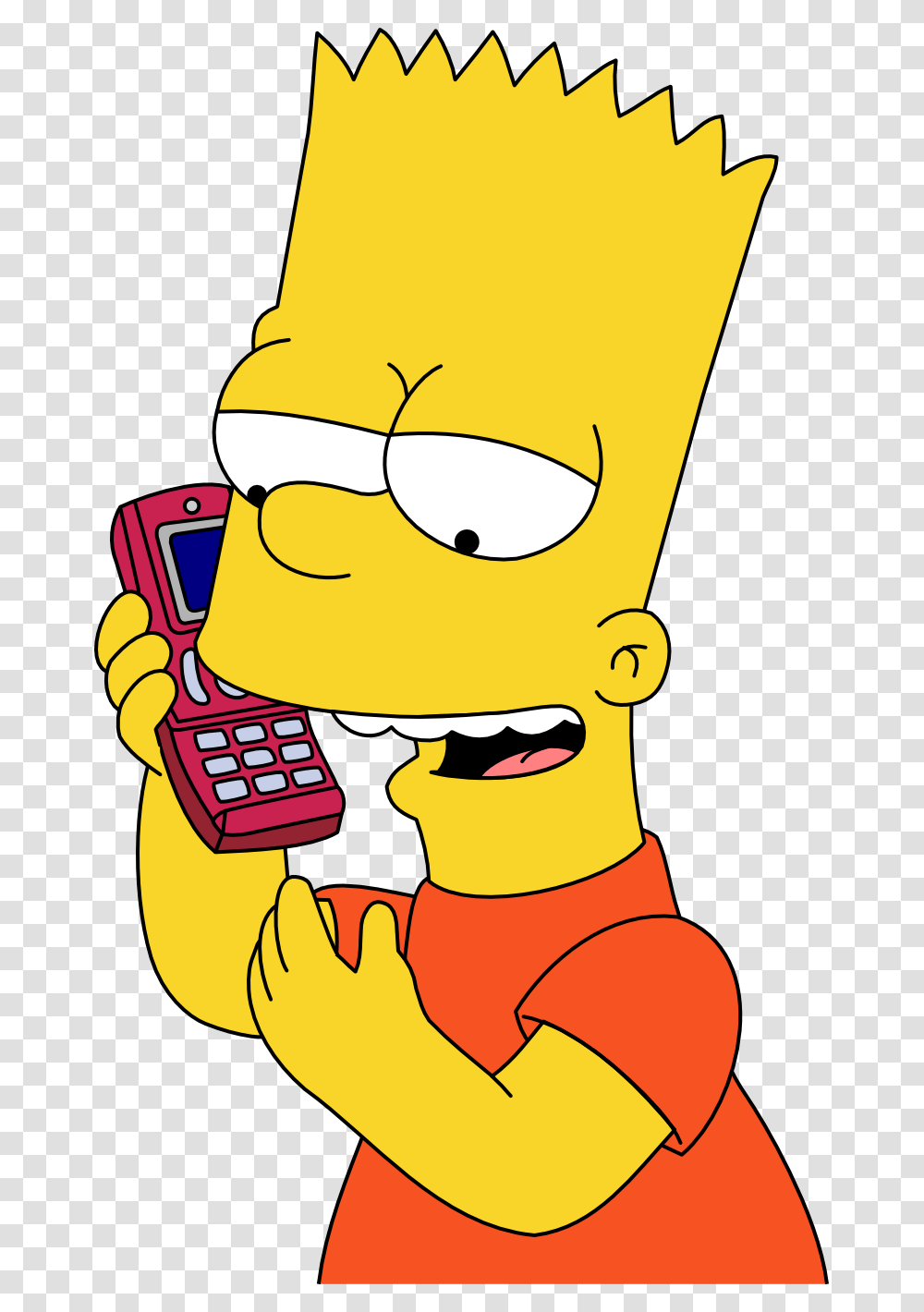 Bart Simpson Bart Simpson On Phone, Electronics, Sunglasses, Accessories, Accessory Transparent Png