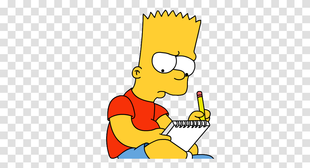 Bart Simpson Bart Simpson Writing, Label, Text Transparent Png