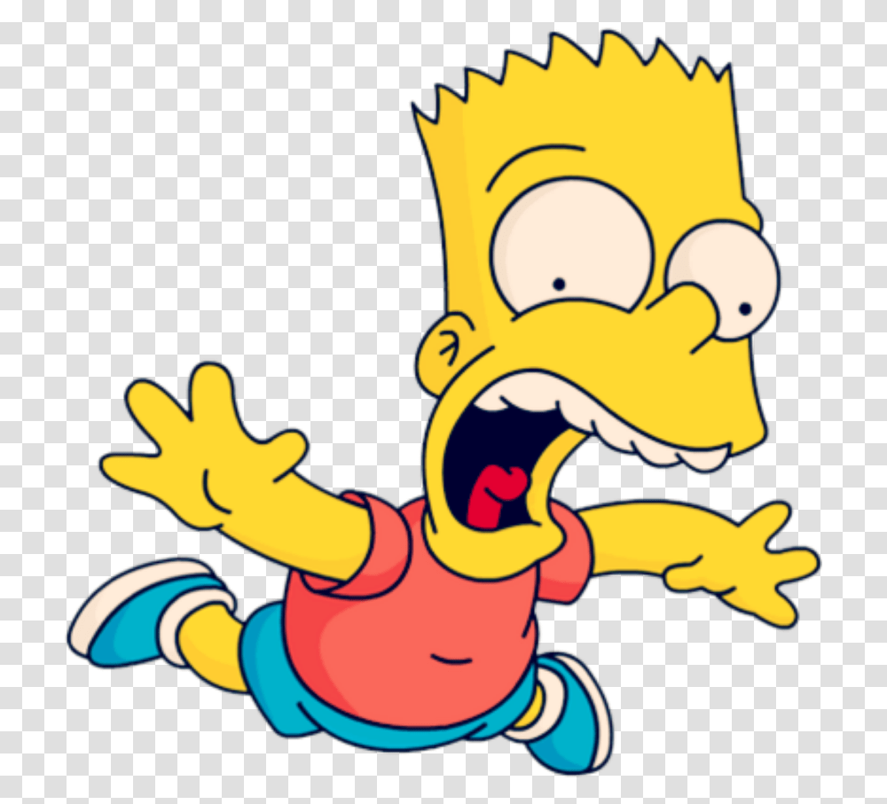 Bart Simpson Figure Yellow Flying Falling Bart Simpson, Leisure Activities, Crowd Transparent Png