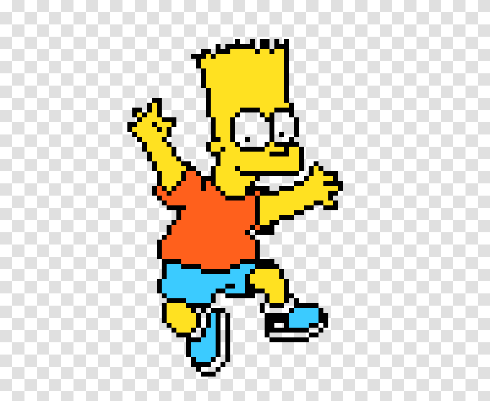 Bart Simpson Pixel Art Maker, Light Transparent Png