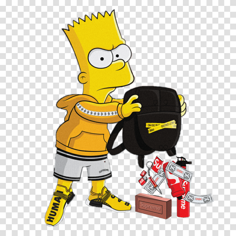 Bart Simpson Supreme Gucci Simpsons Brick Bartsupreme Transparent Png
