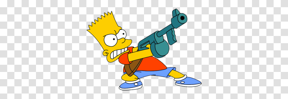 Bart Simpson The Simpsons Bart Simpson, Gun, Weapon, Weaponry Transparent Png