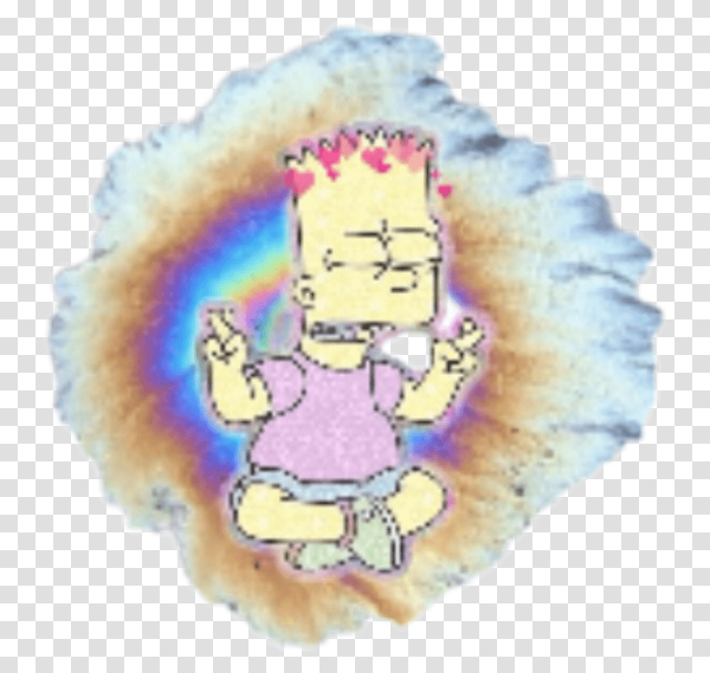 Bart Simpson Tumblr Sticker Bart Simpson, Page, Mineral, Person Transparent Png