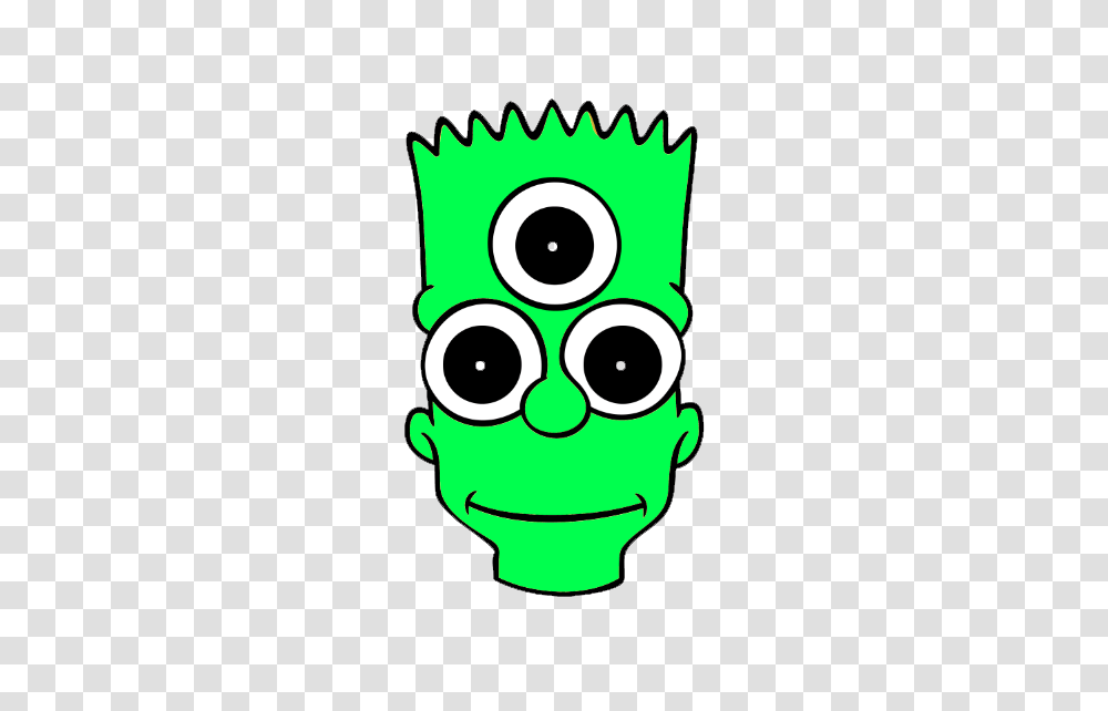 Bart Third Eye In Tumblr, Stencil, Doodle, Drawing, Electronics Transparent Png
