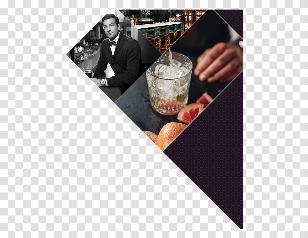 Bartender Closeup, Person, Tie, Alcohol, Beverage Transparent Png