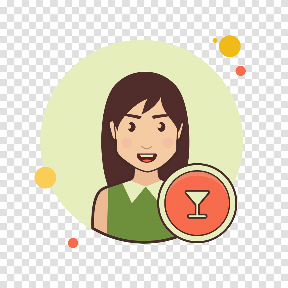 Bartender Female Icon, Label, Face, Logo Transparent Png