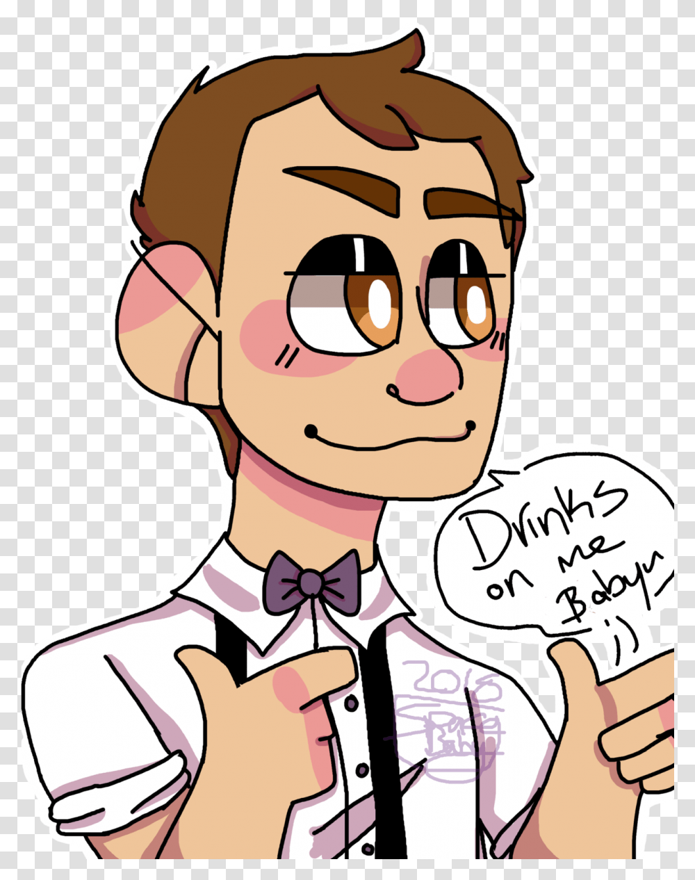 Bartender Morty Is Best Morty Uwuoml That Bowtie Is Cartoon, Drawing, Doodle, Label Transparent Png