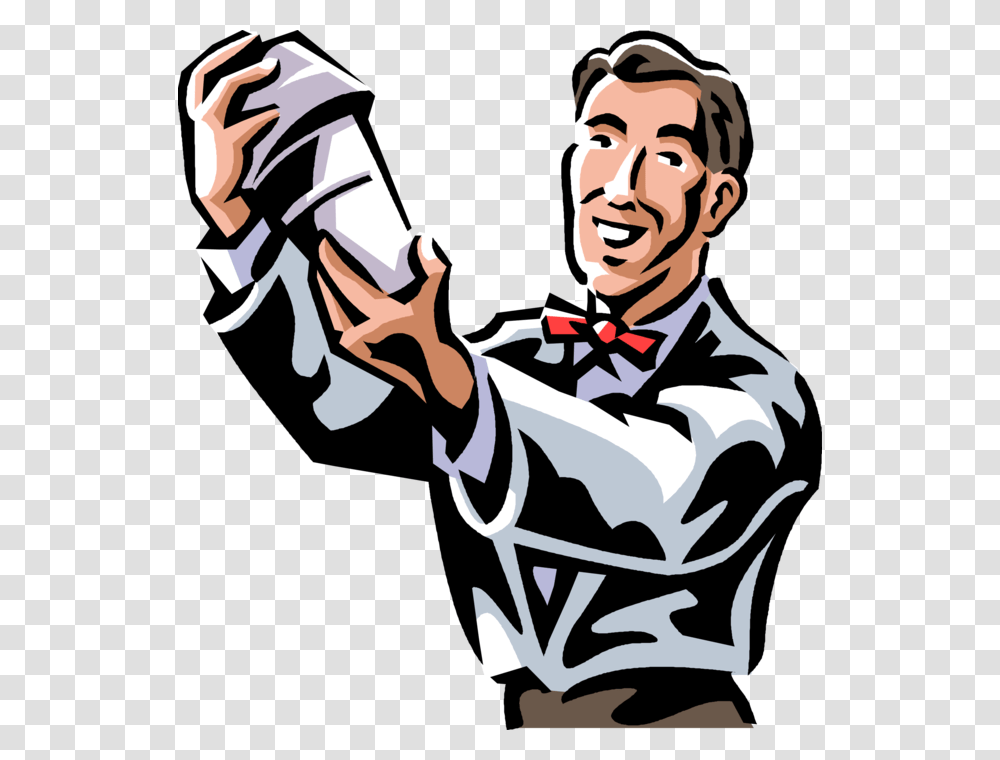 Bartender Serves Beverage Cocktails, Performer, Person, Human, Magician Transparent Png