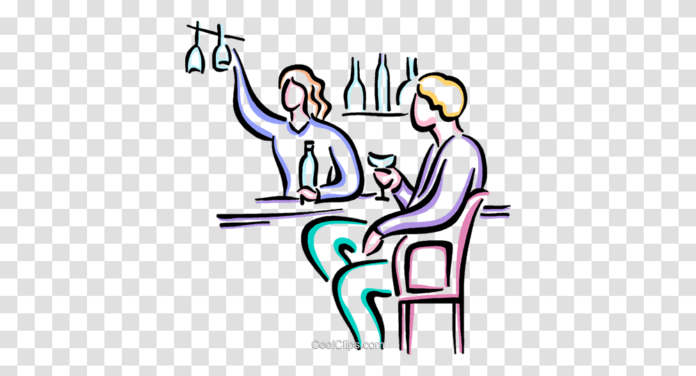 Bartenders Royalty Free Vector Clip Art Illustration, Outdoors, Worker, Bowling, Poster Transparent Png