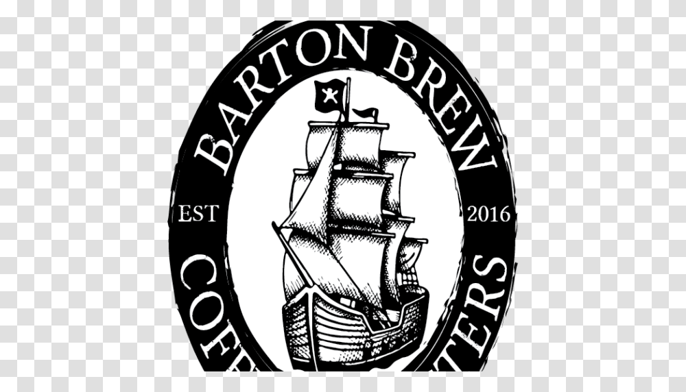Barton Brew Coffee Roasters Fresh Roasted Coffee Straight Outta, Logo, Trademark, Emblem Transparent Png