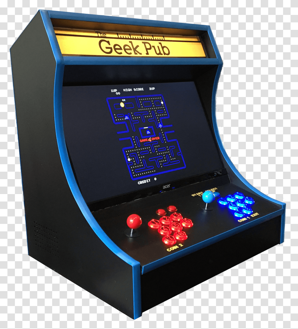 Bartop Arcade Cabinet Plans Geek Pub Arcade, Arcade Game Machine Transparent Png