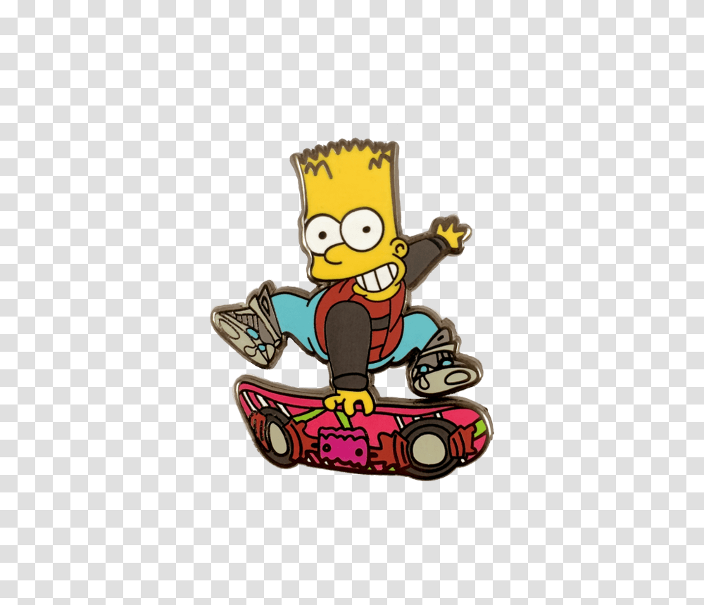 Barty Mcfly Lapel Pin Bart Simpson The Simpsons Marty Mcfly, Skateboard, Sport, Plant, Outdoors Transparent Png