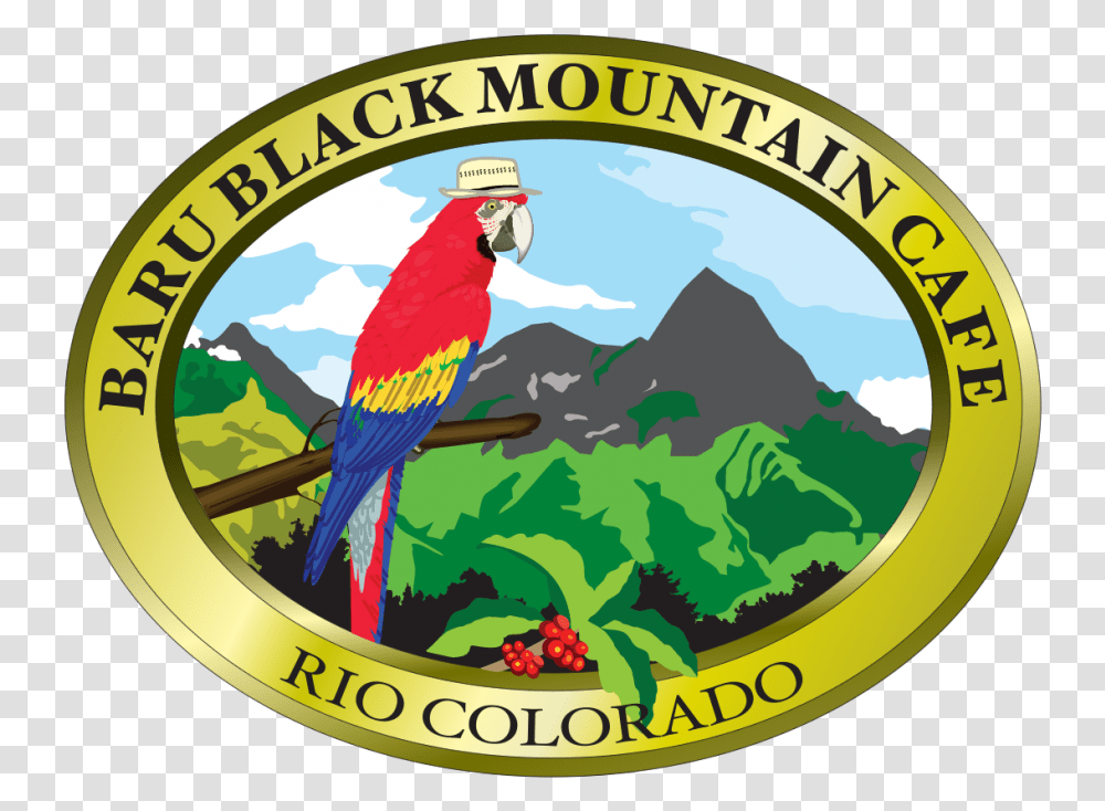 Baru Black Mountain Cafe Logo Logos Download Emblem, Bird, Animal, Symbol, Outdoors Transparent Png