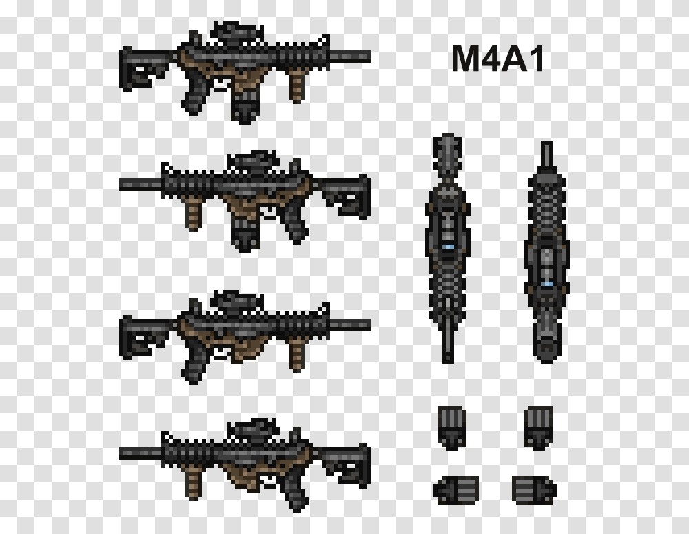 Bas M4a1 M4a1 Pixel, Dungeon, Minecraft, Outdoors Transparent Png