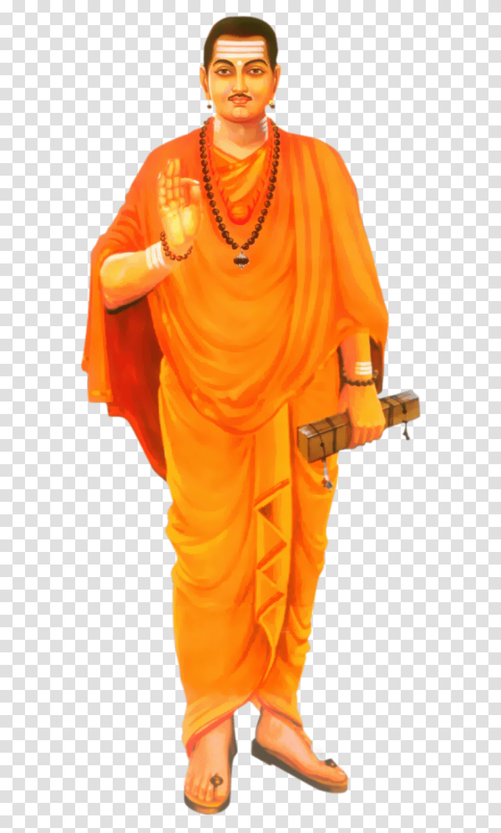 Basavanna Standing Basavanna Hd Images, Necklace, Person, Monk Transparent Png