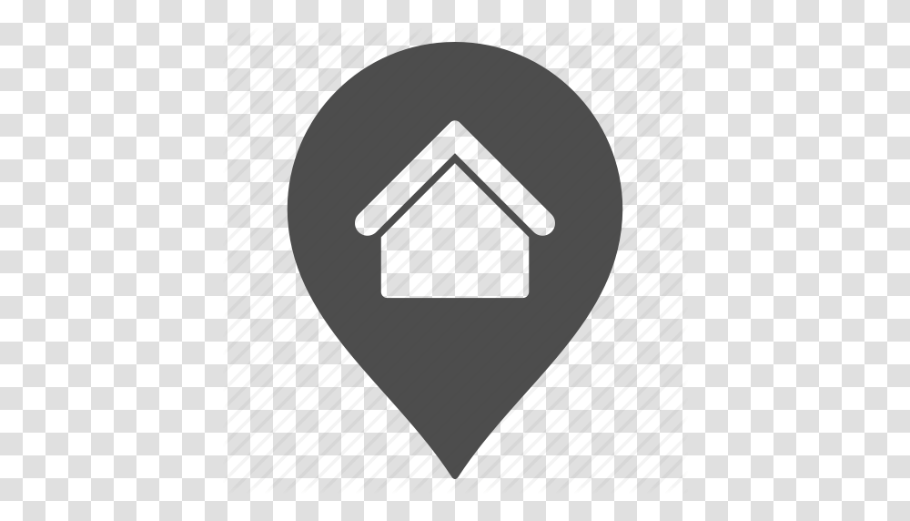 Base Marker Home House Map Pointer Pin Real Estate Residence, Plectrum Transparent Png