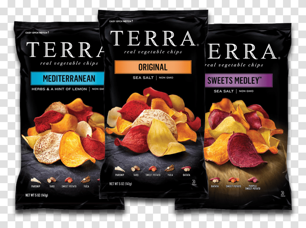 Base Trial Pack V13 Terra Chips Mediterranean, Food, Advertisement, Poster, Paper Transparent Png