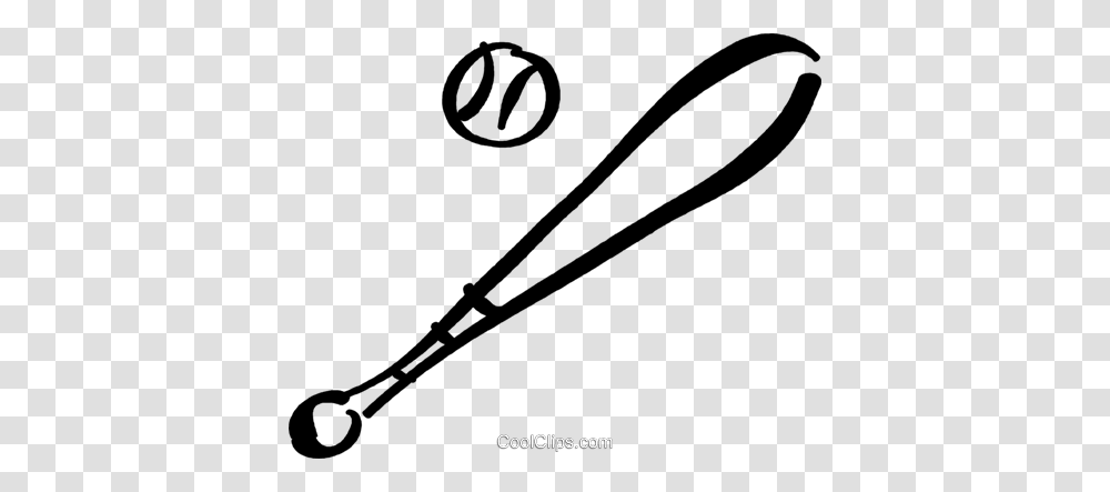 Baseball Bat And Ball Royalty Free Vector Clip Art Illustration, Strap, Tool, Zipper, Plectrum Transparent Png