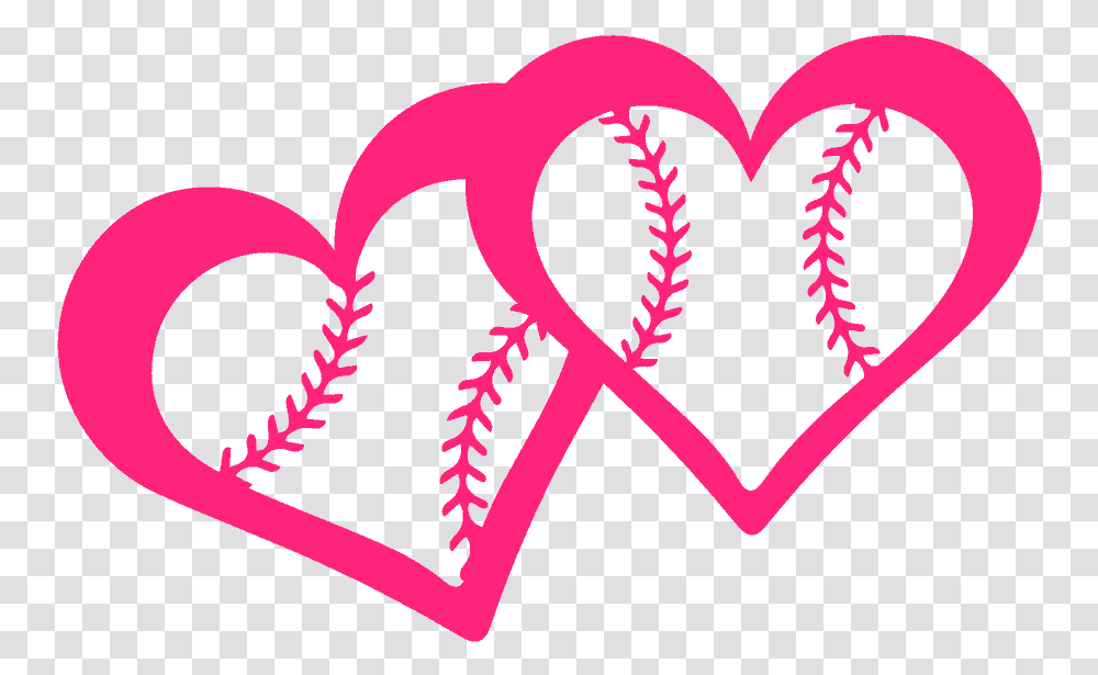 Baseball Bats And Home Plate, Heart, Purple Transparent Png