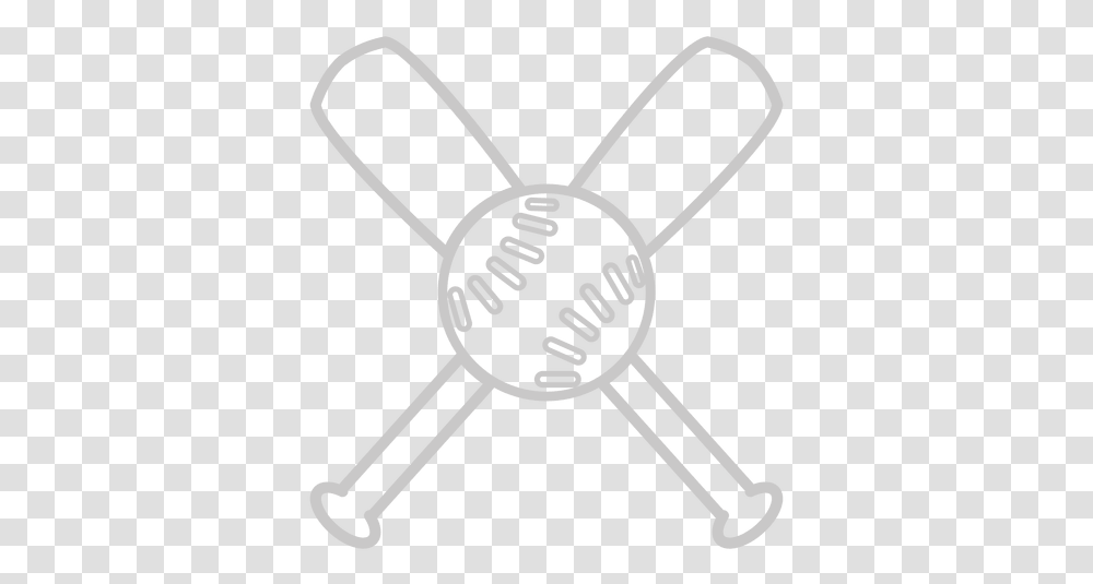 Baseball Bats Outline Logo 176082 Baseball And Bats Outline, Lawn Mower, Tool, Bow, Symbol Transparent Png